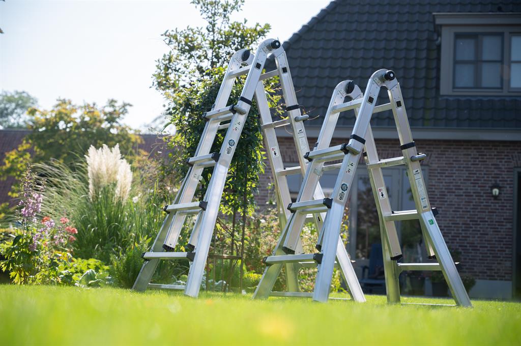 Vouwladder in de A-Stand