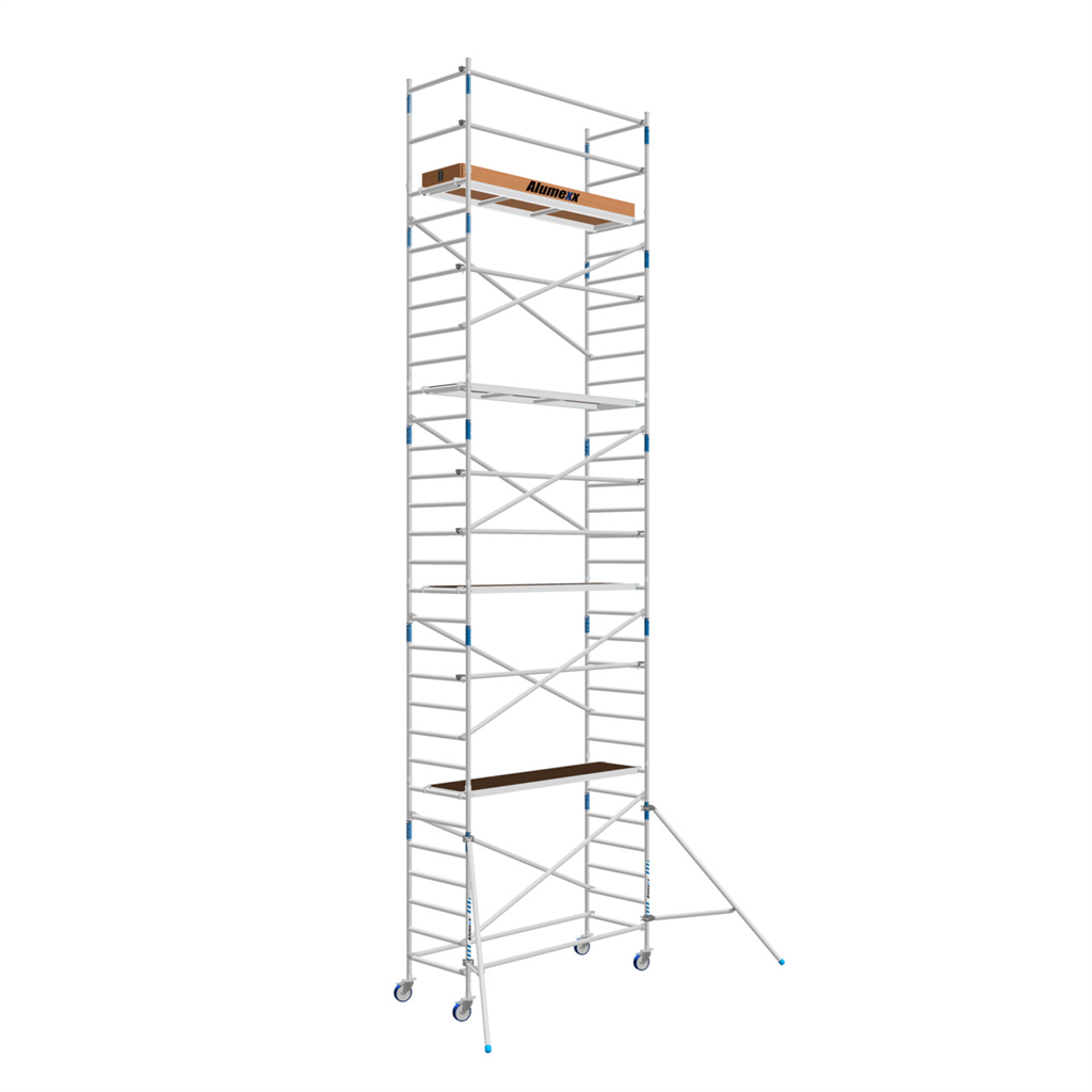 Rolsteiger Euroscaffold Professional 75x305 4,2m werkhoogte tegen de gevel